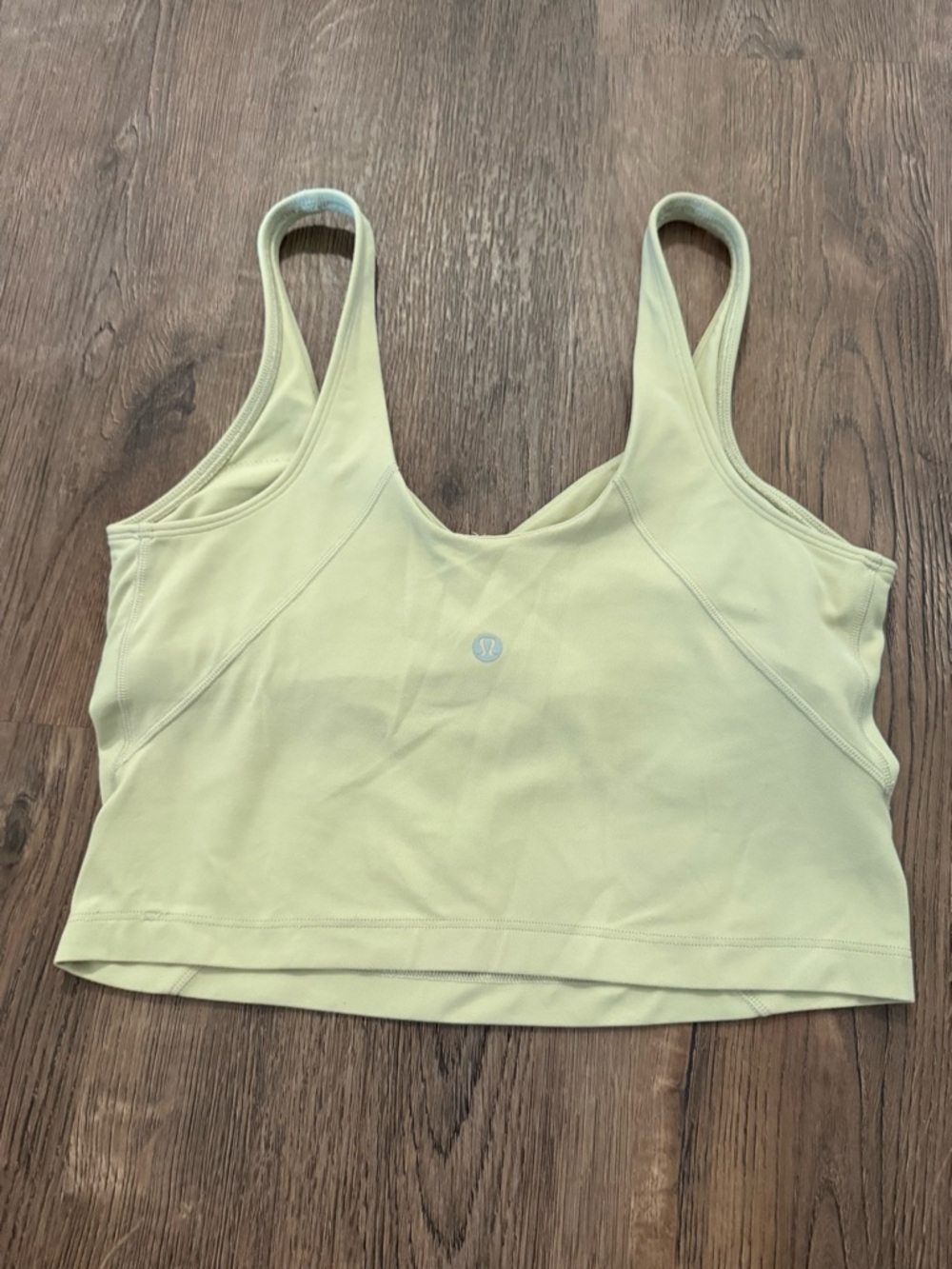 lululemon athletica Pale Lime Scoop-Back Sports Bra Align size 8